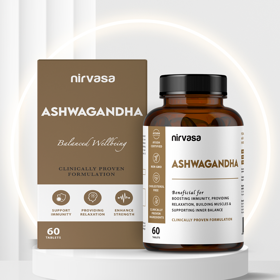 Nirvasa Ashwagandha Tablets - 60 tabs