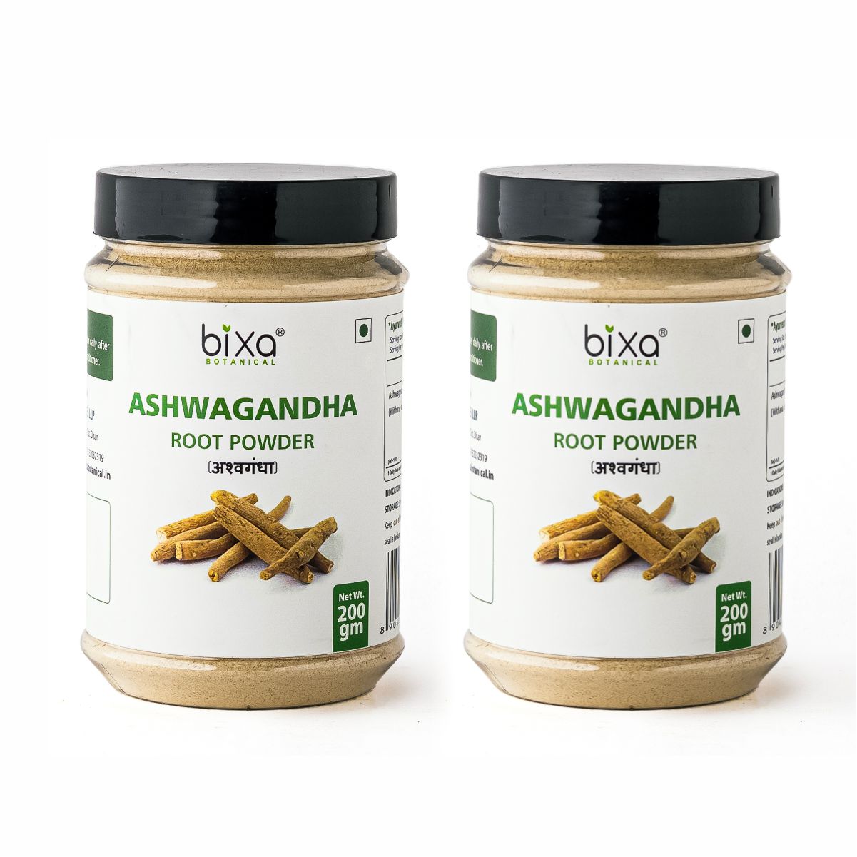 Bixa Botanical Ashwagandha Root Powder  Withania Somnifera - 200 gms