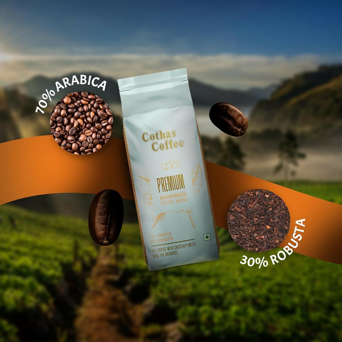 Cothas Coffee Premium Gold Medium Roasted Coffee Beans