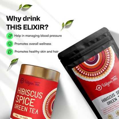 Udyan Tea Hibiscus Spice Green Tea