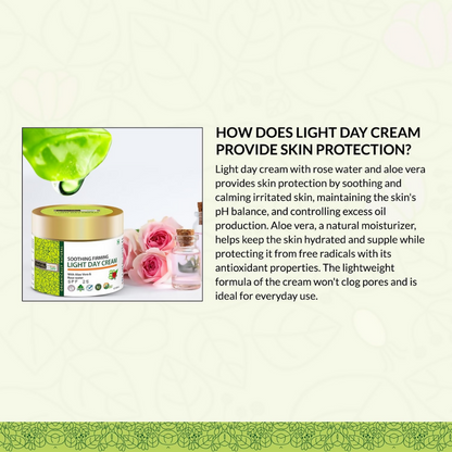 Indus Valley SPF 25 Soothing & Firming Light Day Cream - Aloe Vera & Rose Water