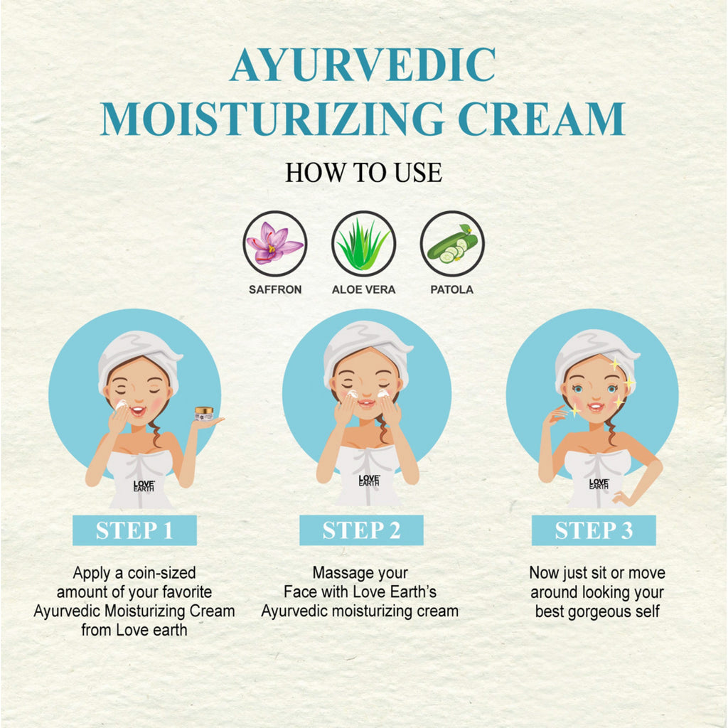 Love Earth Ayurvedic Moisturizing Cream - 50 gms