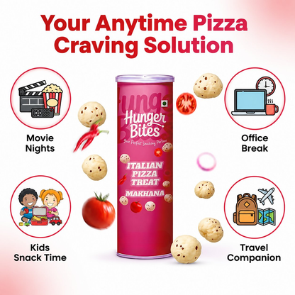 Hunger Bites Italian Pizza Treat Makhana