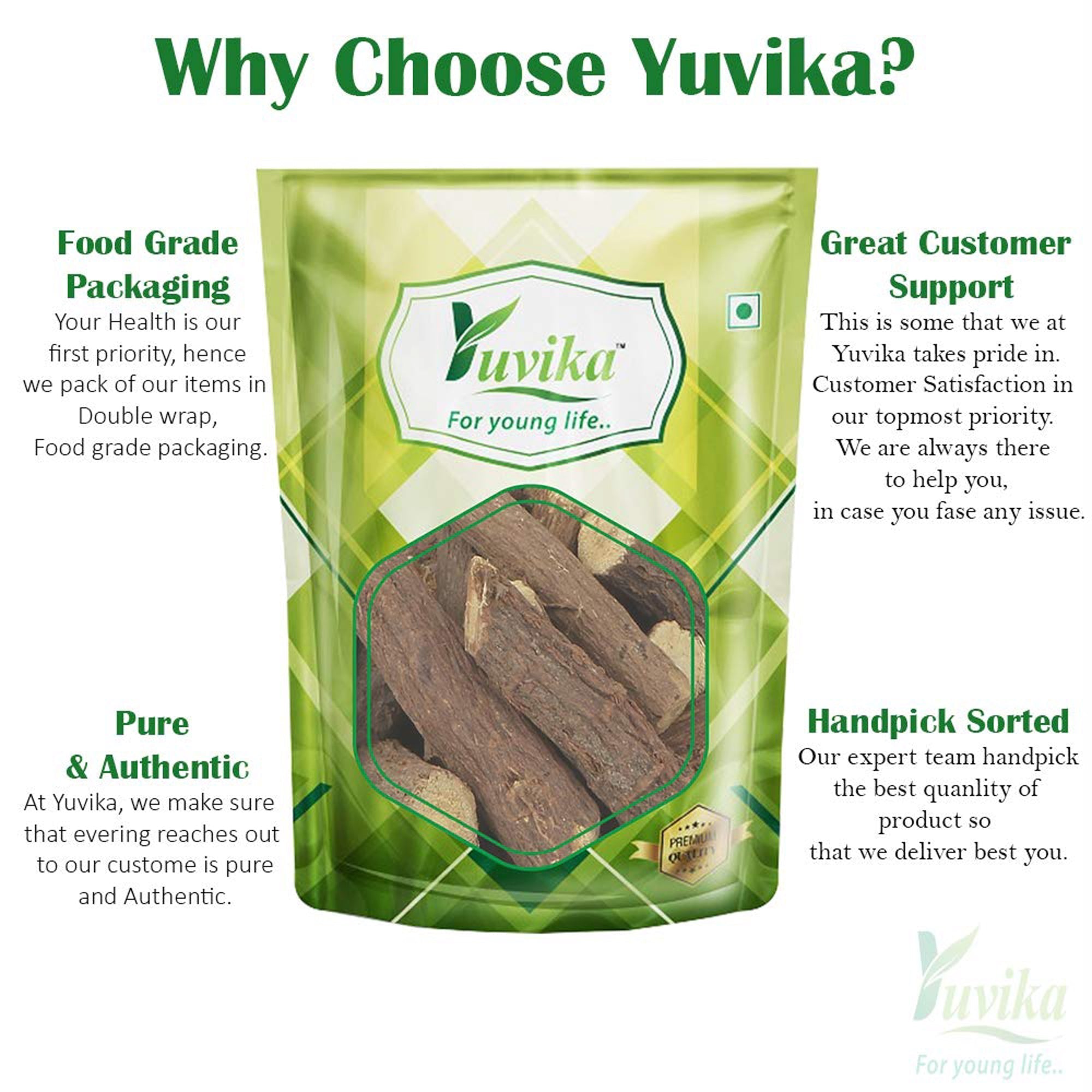 Yuvika Mulethi - Glycyrrhiza Glabra - Yashtimadhu - Jeshthamadha - Licorice Root