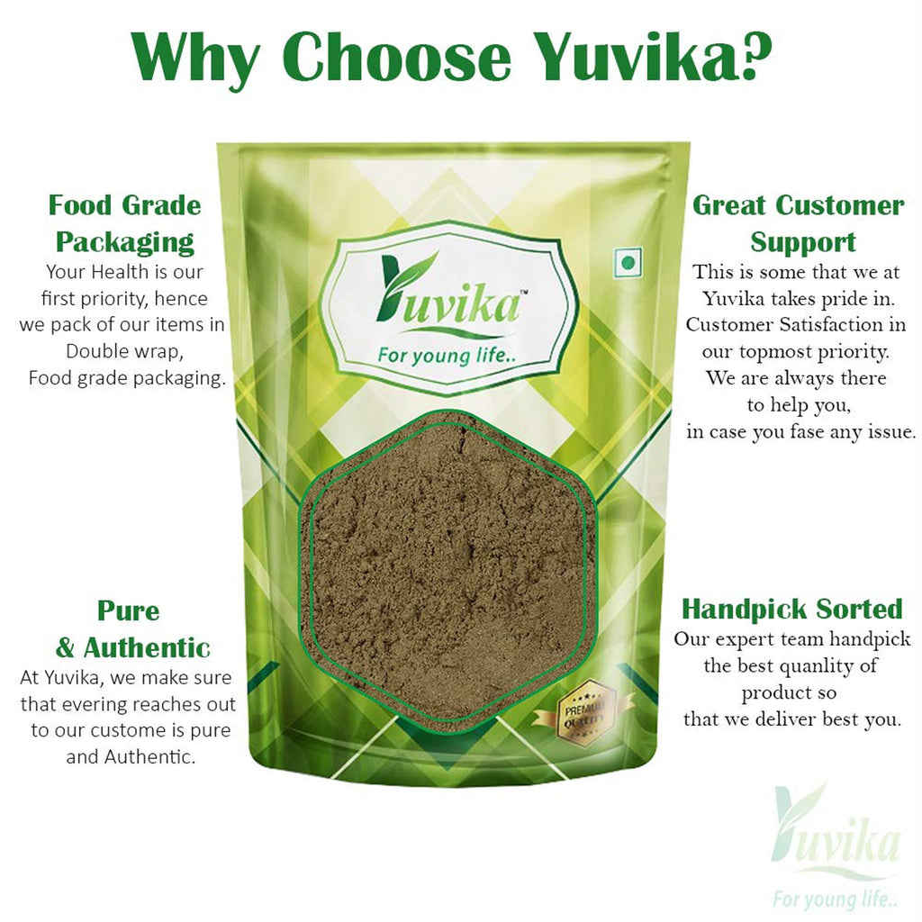 Yuvika Brahmi Booti Powder - Gotu Kola - Bacopa Monnieri Linn - Indian Pennywort