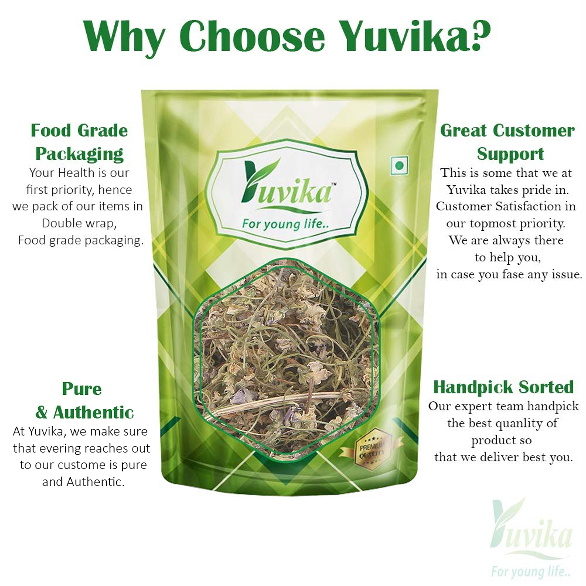Yuvika Gulbanafsha Spl - Gul Banpsa - Viola Odorata - Sweet Violet - 50 gms