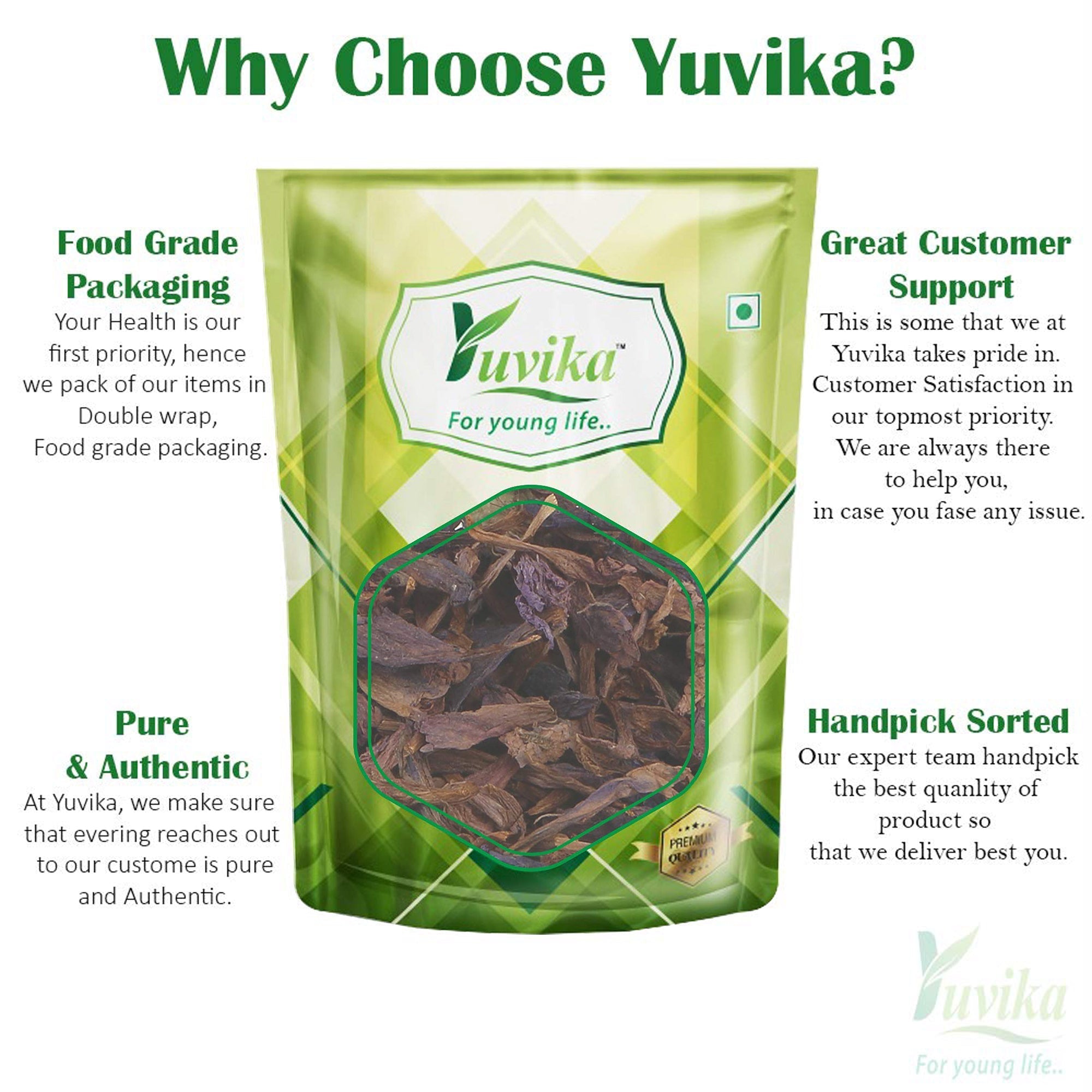 Yuvika Gule Gazwan - Gule Gajwan - Onosma Bracteatum Flower - 50 gms