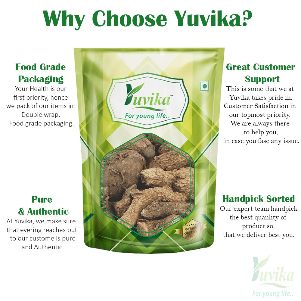 Yuvika Kali Haldi - Nar Kachur - Curcuma Zerumbet - Zedoary Root - Black Turmeric