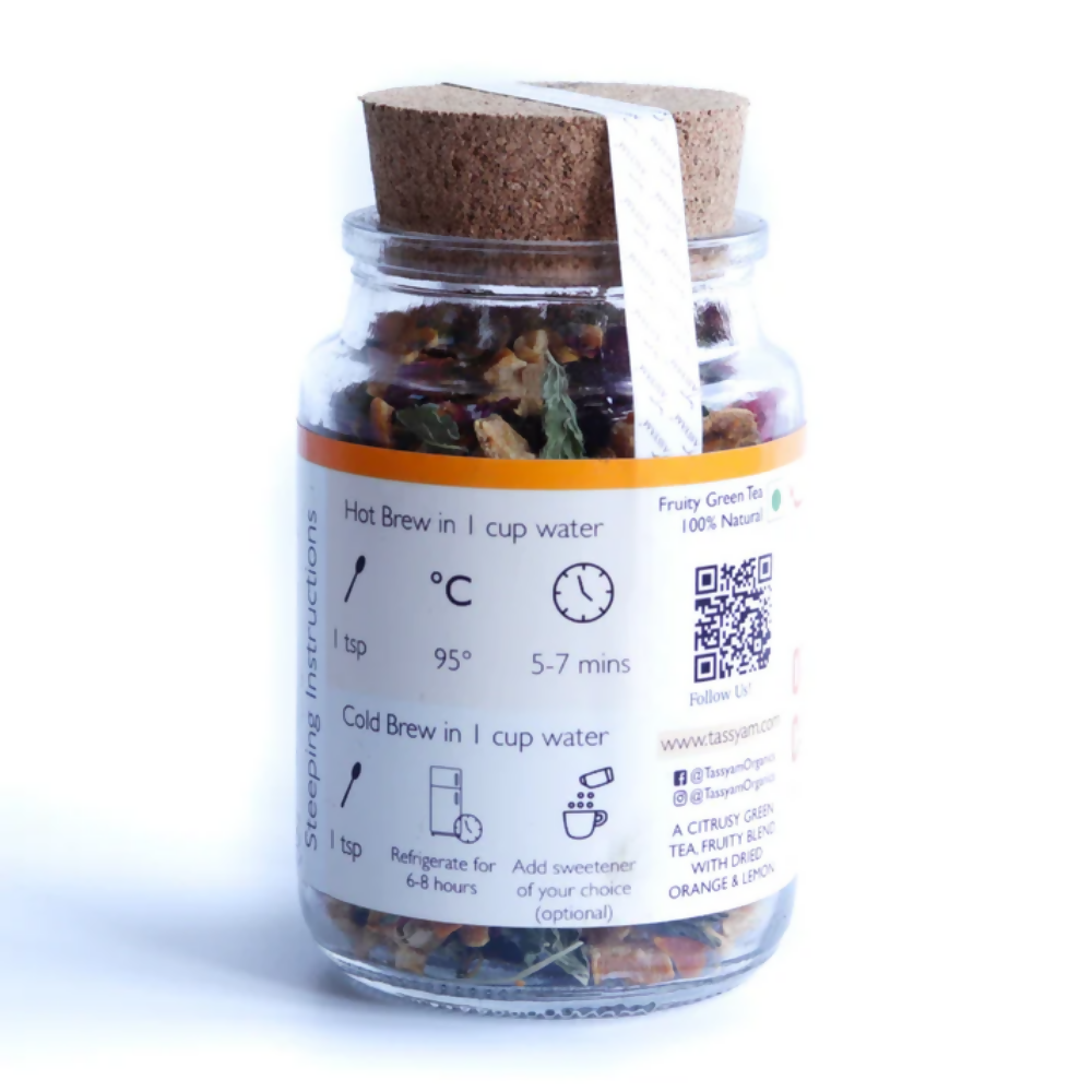Tassyam Organics Orange Candy Green Tea