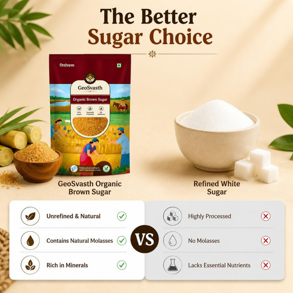 Geosvasth Organic Brown Sugar