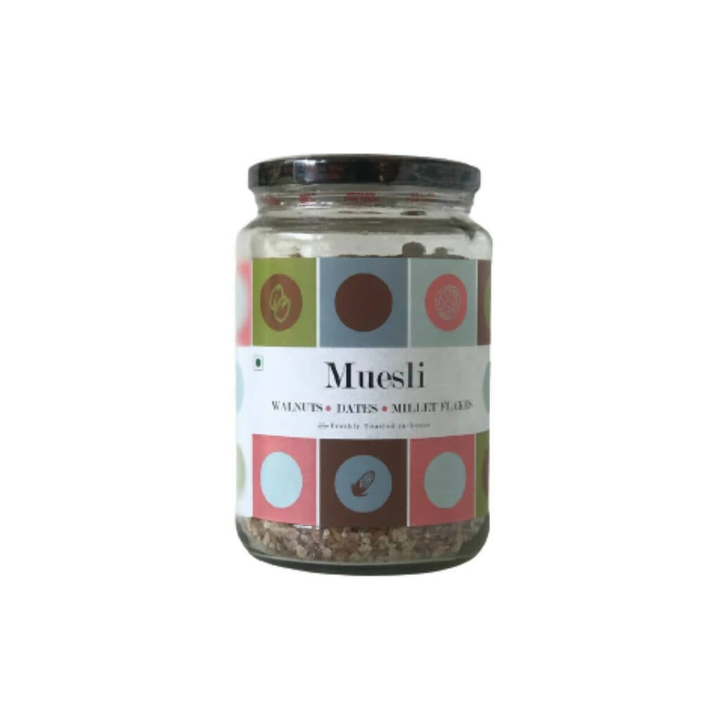 Fresh Mills Muesli with Walnuts-Dates-Millet Flakes