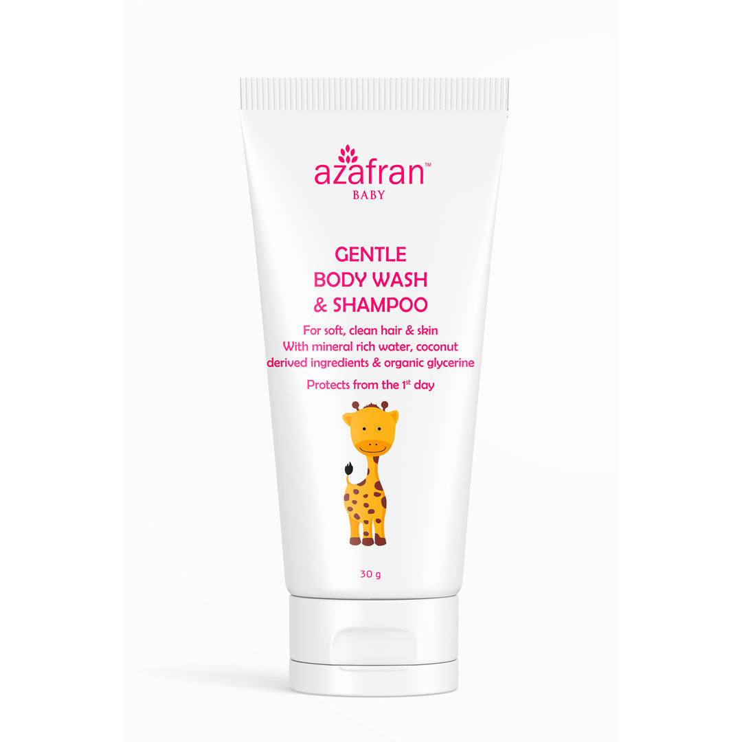 Azafran Baby Gentle Body Wash & Shampoo - 50 gms
