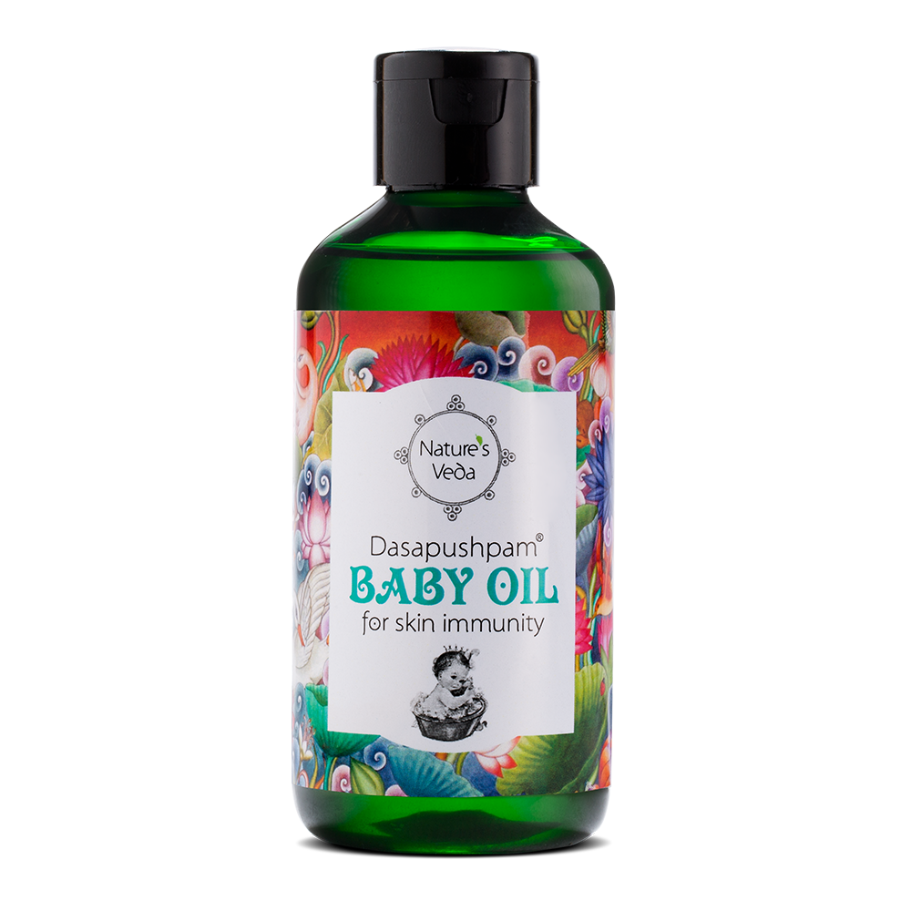 Aarshaveda Nature’s Veda Dasapushpam Baby Oil - 200 ml