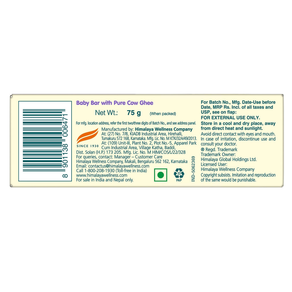 Himalaya Baby Bar with Pure Cow Ghee