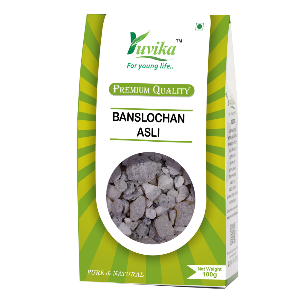 Yuvika Banslochan Asli - Bambusa Arundinacea Willd. - Bamboo Champhor - 100gms