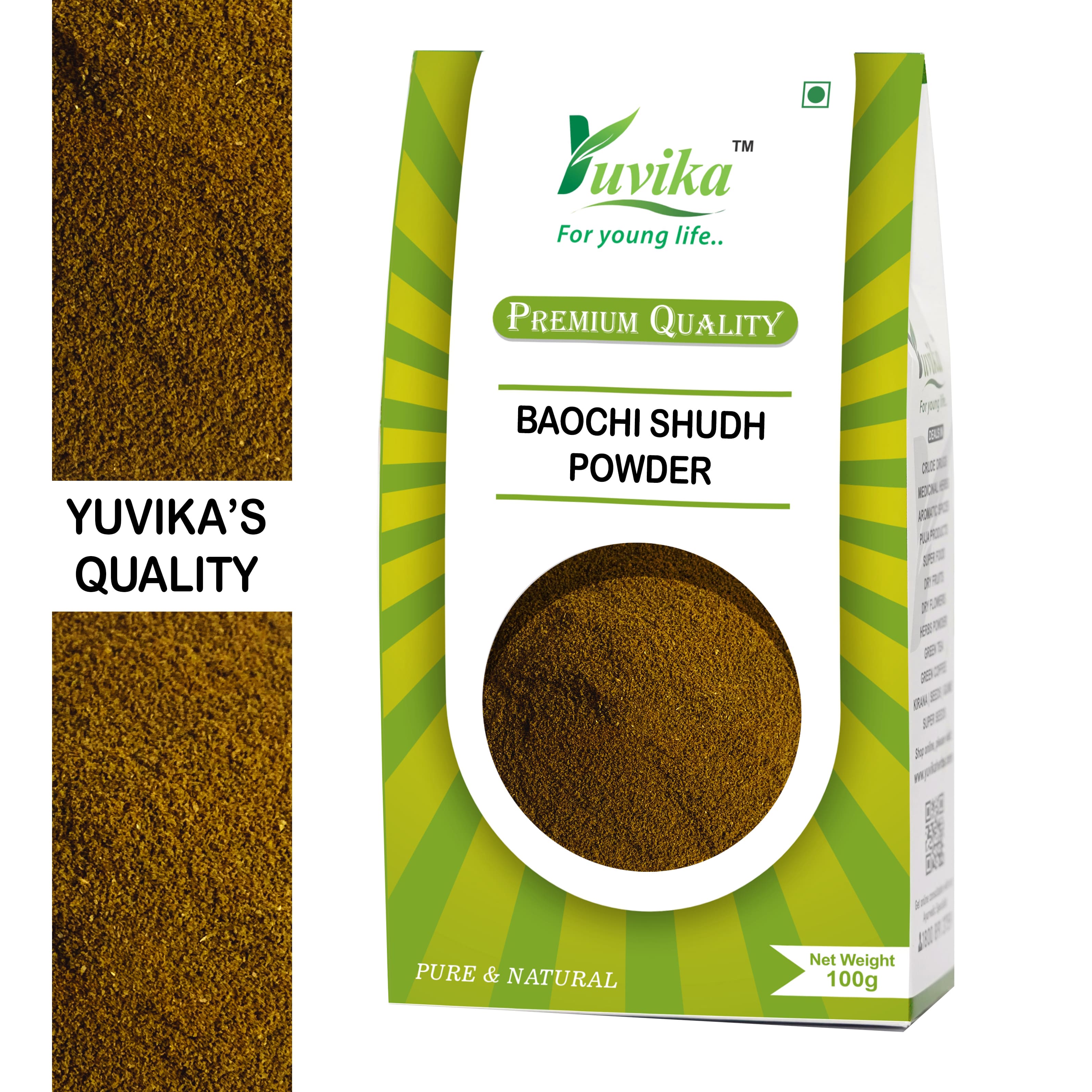 Yuvika Baochi Shudh Powder - Babchi Powder - Bavchi Powder - 100gms