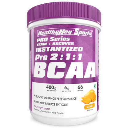 HealthyHey BCAA Powder 2:1:1 - Tangy Orange - 250 gms