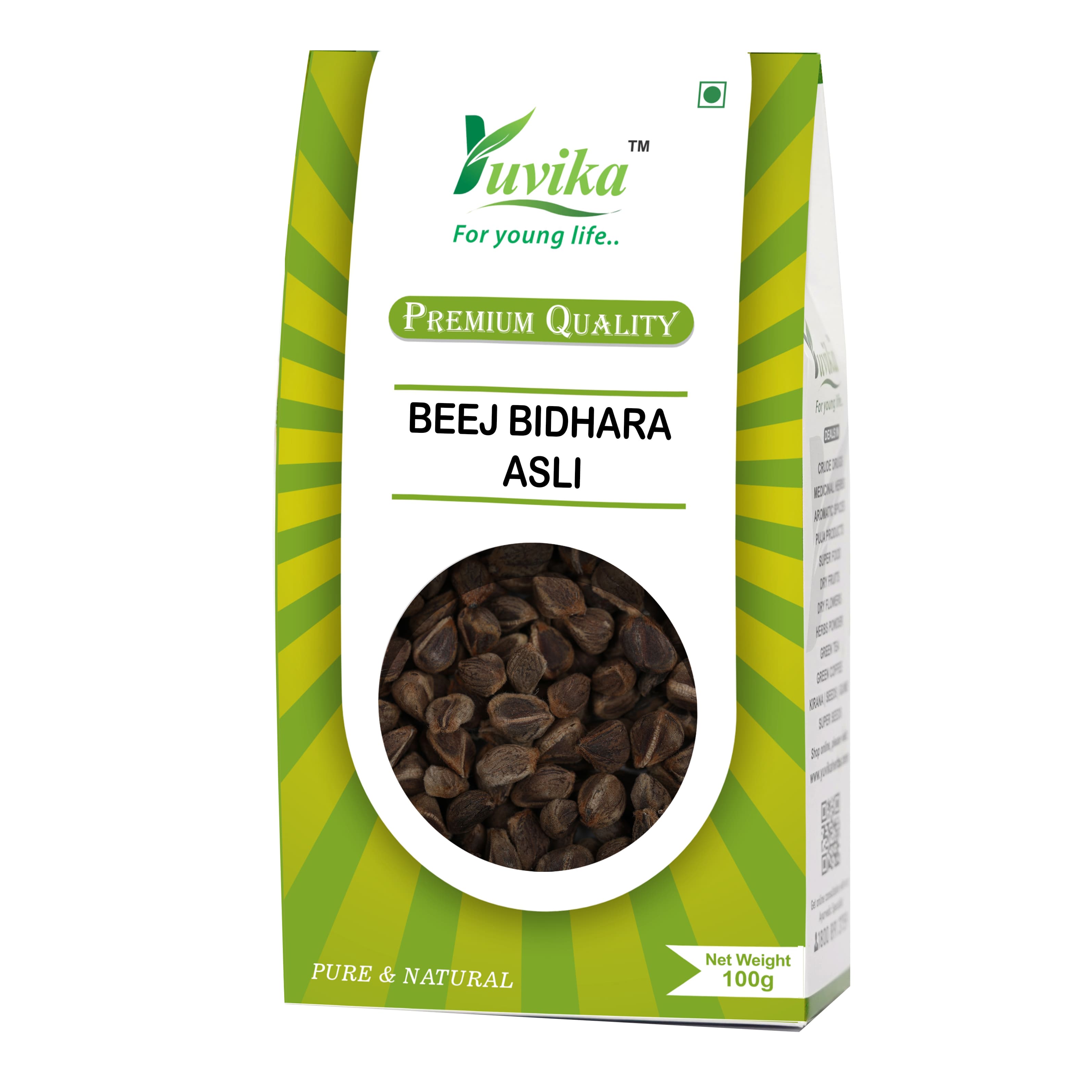 Yuvika Beej Bidhara Asli - Vidhara Seeds - Vruddhadaru - 100gms