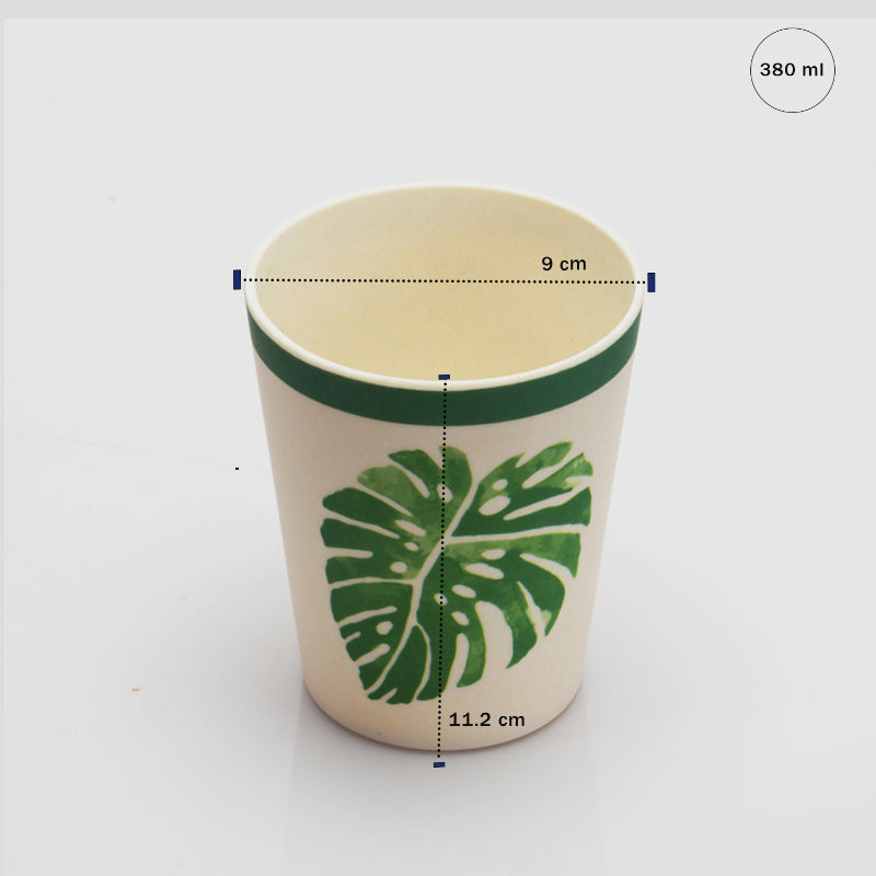 Bamboo Fibre Glasses | 380ml  | Set of 6 | Multiple Designs