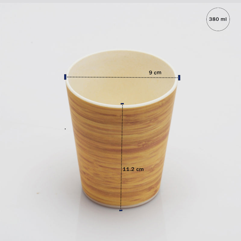 Bamboo Fibre Glasses | 380ml  | Set of 6 | Multiple Designs