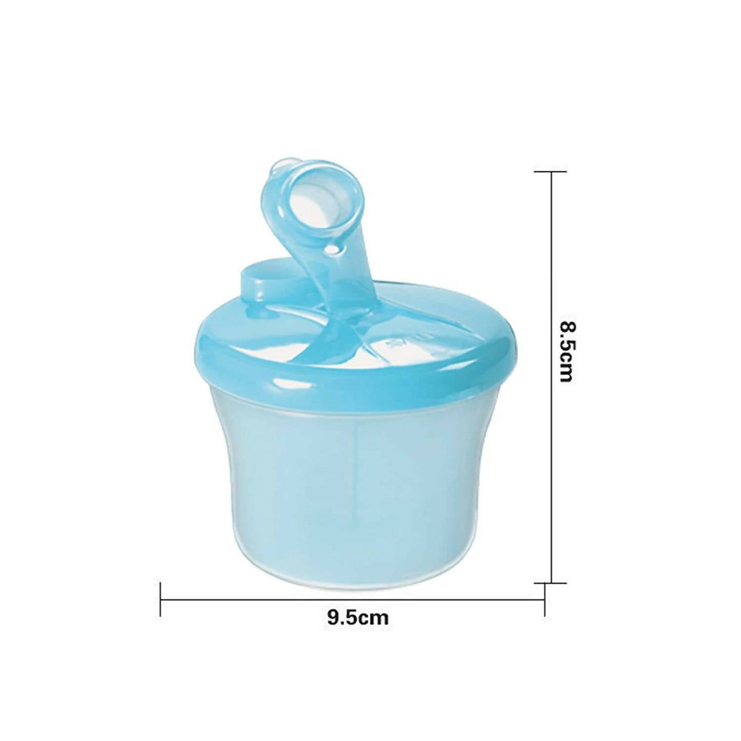 Safe-O-Kid Bpa Free, Portable Milk Powderfood Storage Box For Baby, Blue