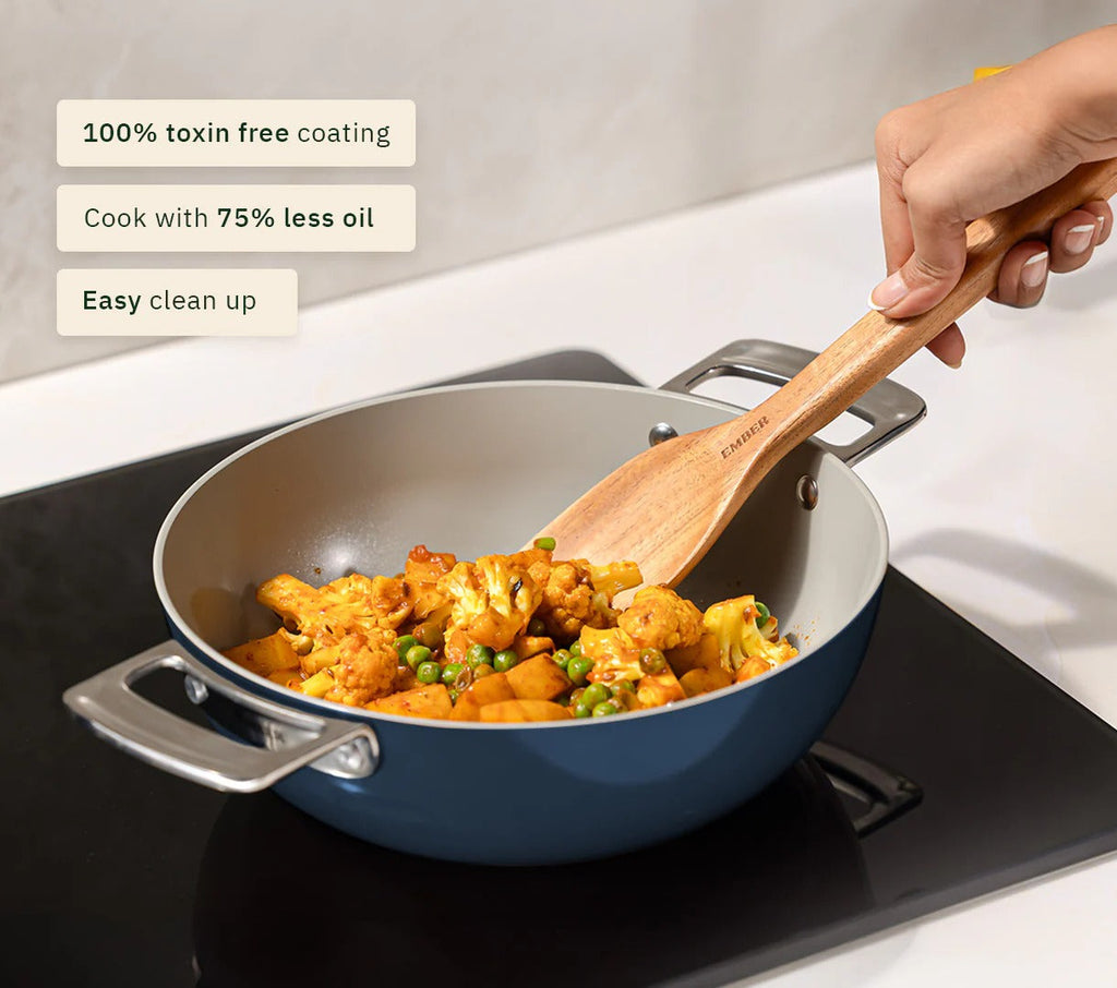 Ember Complete Cookware Set of 4 Stainless Steel Handle