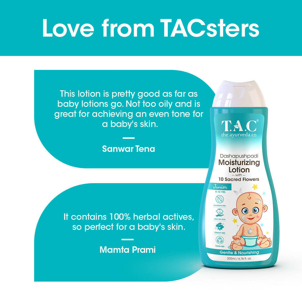 T.A.C - The Ayurveda Co. Baby Body Lotion for Gentle Moisturization & Nourishment