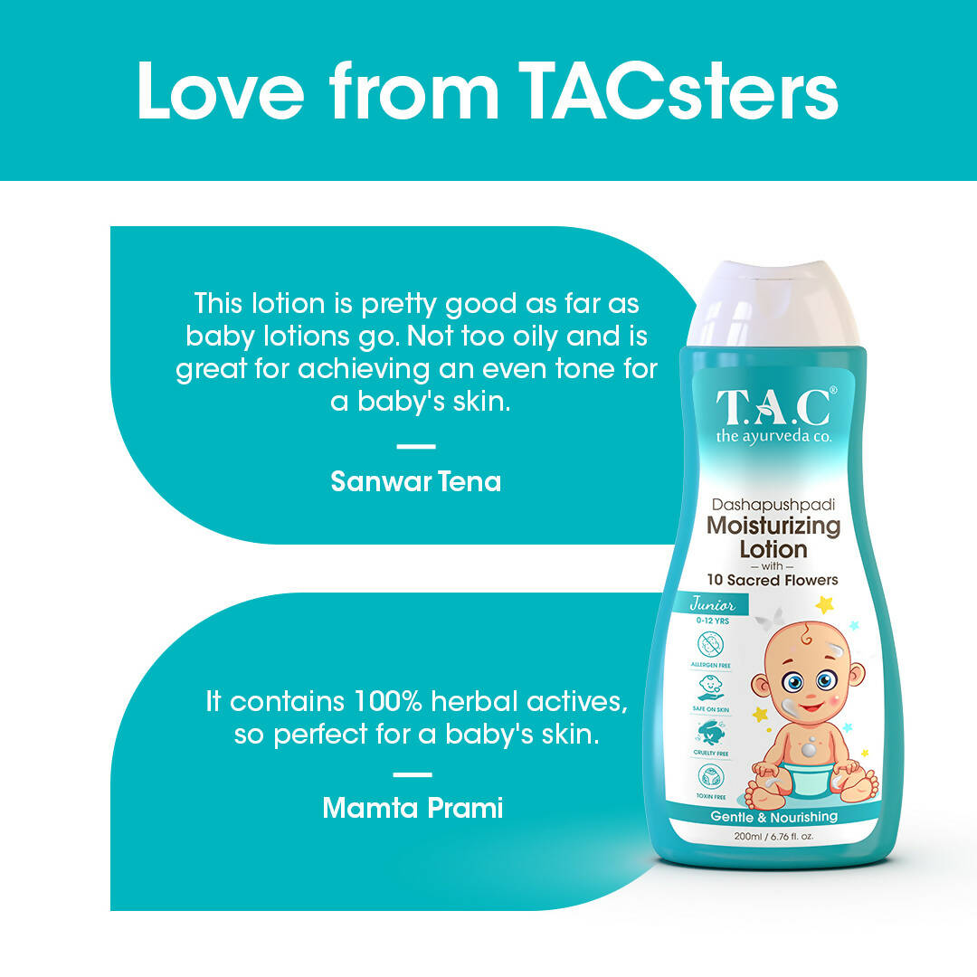 T.A.C - The Ayurveda Co. Baby Body Lotion for Gentle Moisturization & Nourishment