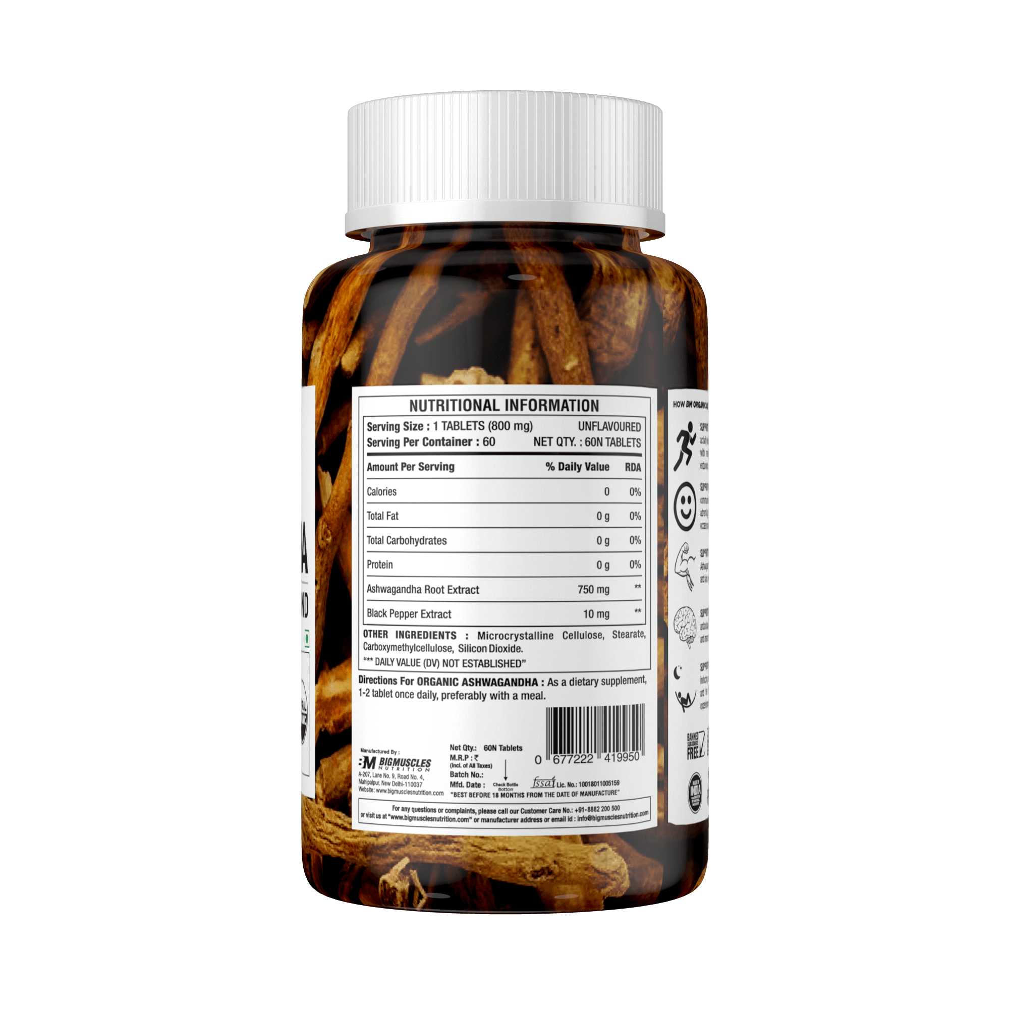 Bigmuscle Nutrition Ashwagandha - 60 tabs