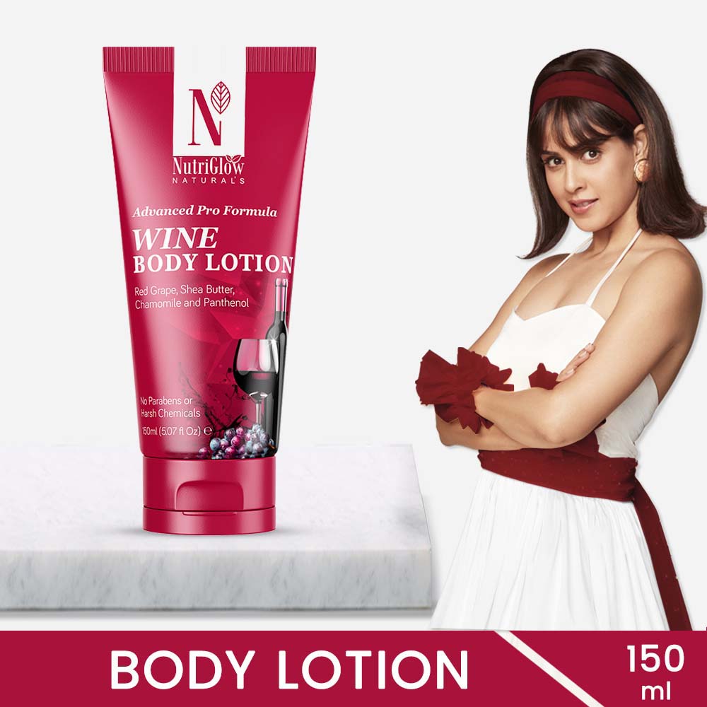 NutriGlow NATURAL'S Advanced Pro Formula Wine Body Lotion - 150 ml