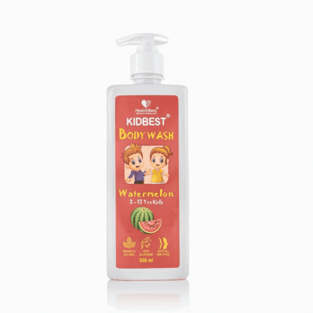 Health Best Kidbest Bodywash for 3-13 Years Kids Pack of 2 -Each 500ml