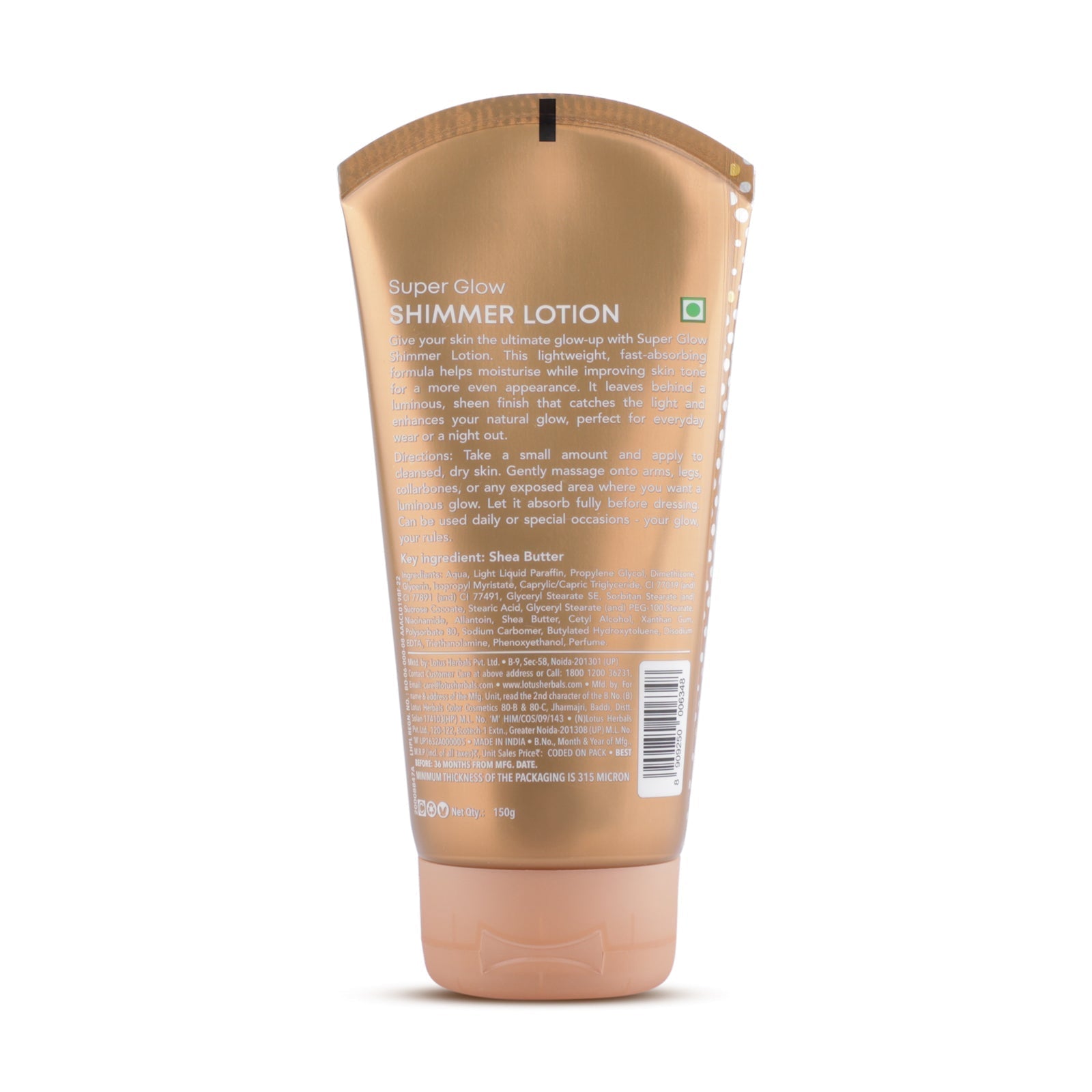 Lotus Herbals Super Glow Shimmer Lotion - 150 ml
