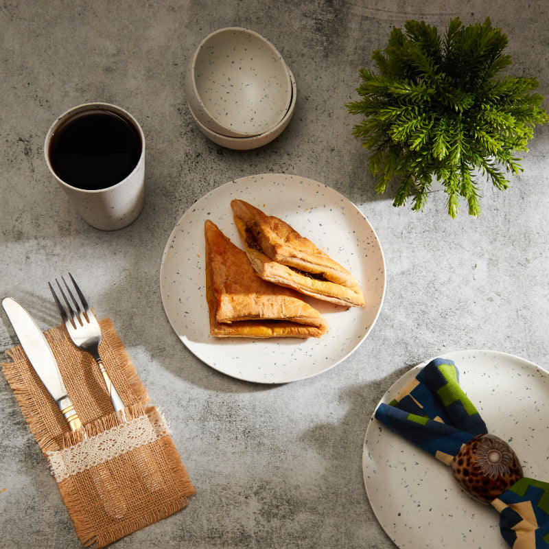 Bamboo Fibre Plate | 8 inches | Set of 6 | Multiple Designs