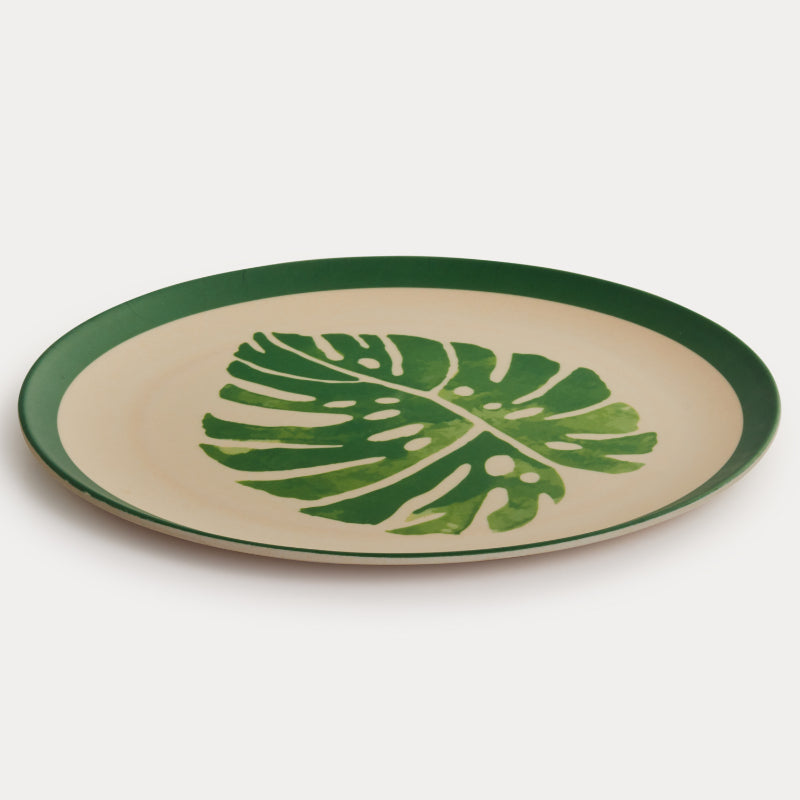 Bamboo Fibre Plate | 10 inches | Set of 6 | Multiple Designs