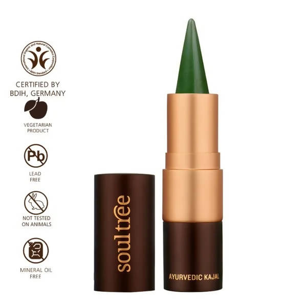 Soultree Ayurvedic Fern Green Kajal - 3 gms