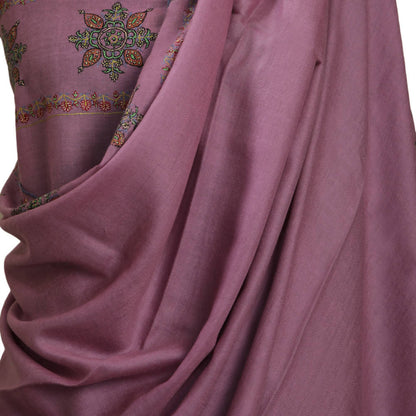 Nizalia Handmade Sozni Work Mouve Pashmina