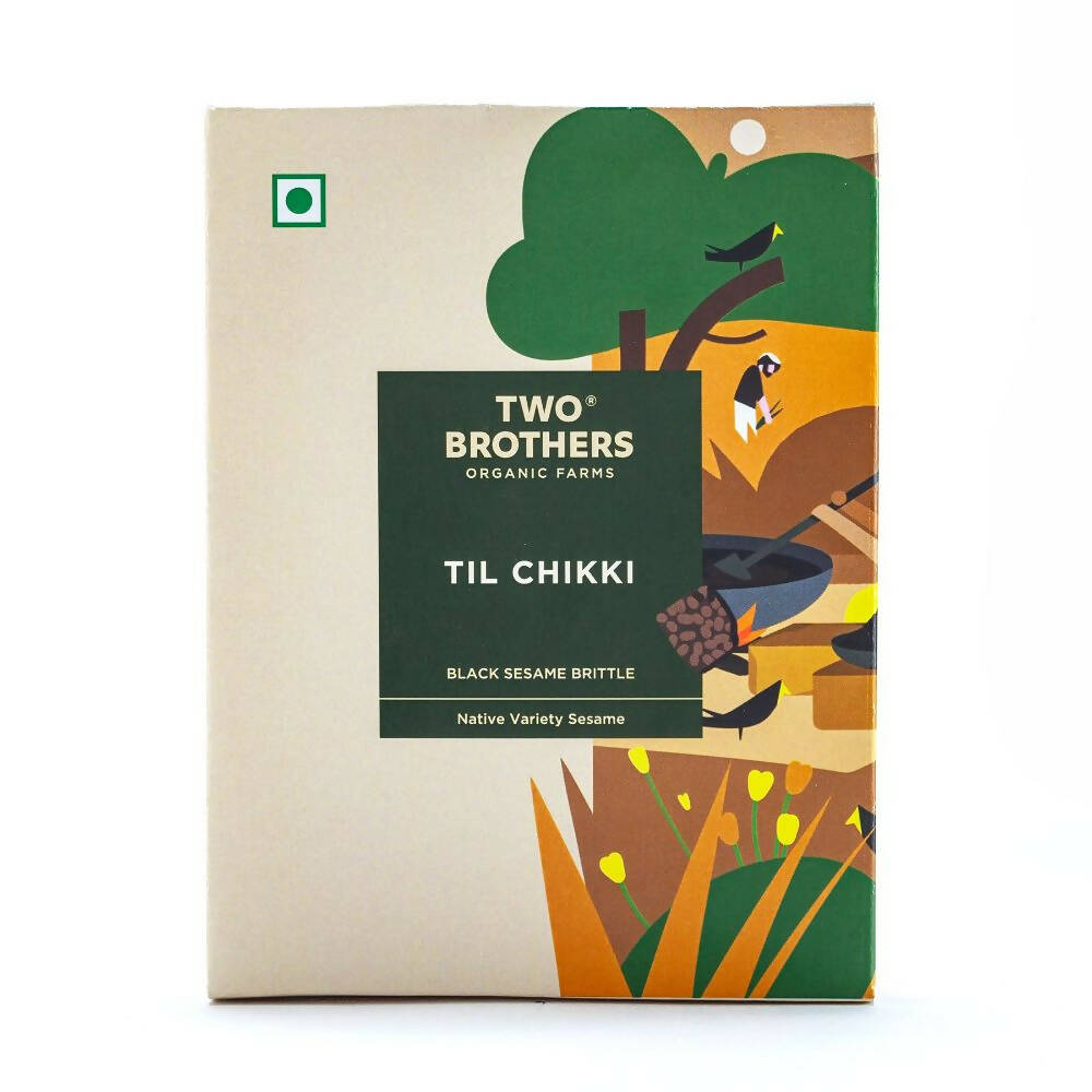Two Brothers Organic Farms Black Sesame Jaggery Chikki