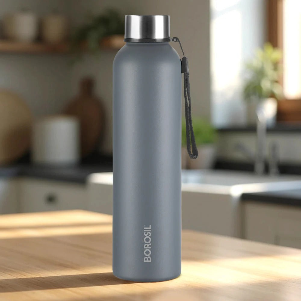 Borosil Laguna Stainless Steel Bottle 1L