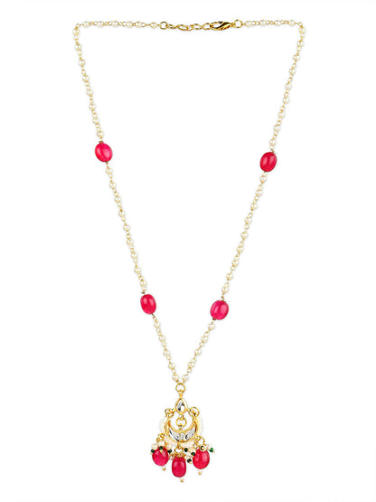Women's Gold-Polished Necklace - Ruby Raang