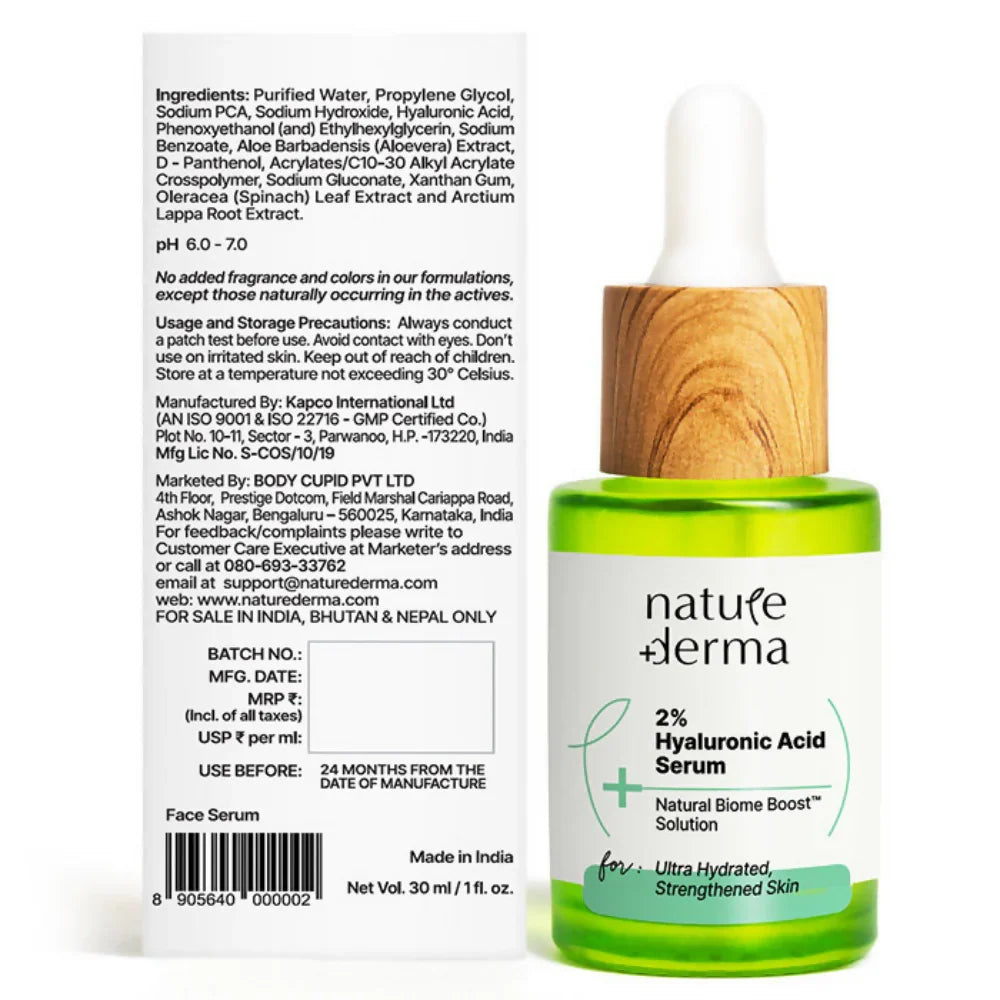 Nature Derma 2% Hyaluronic Acid Serum -30 ml