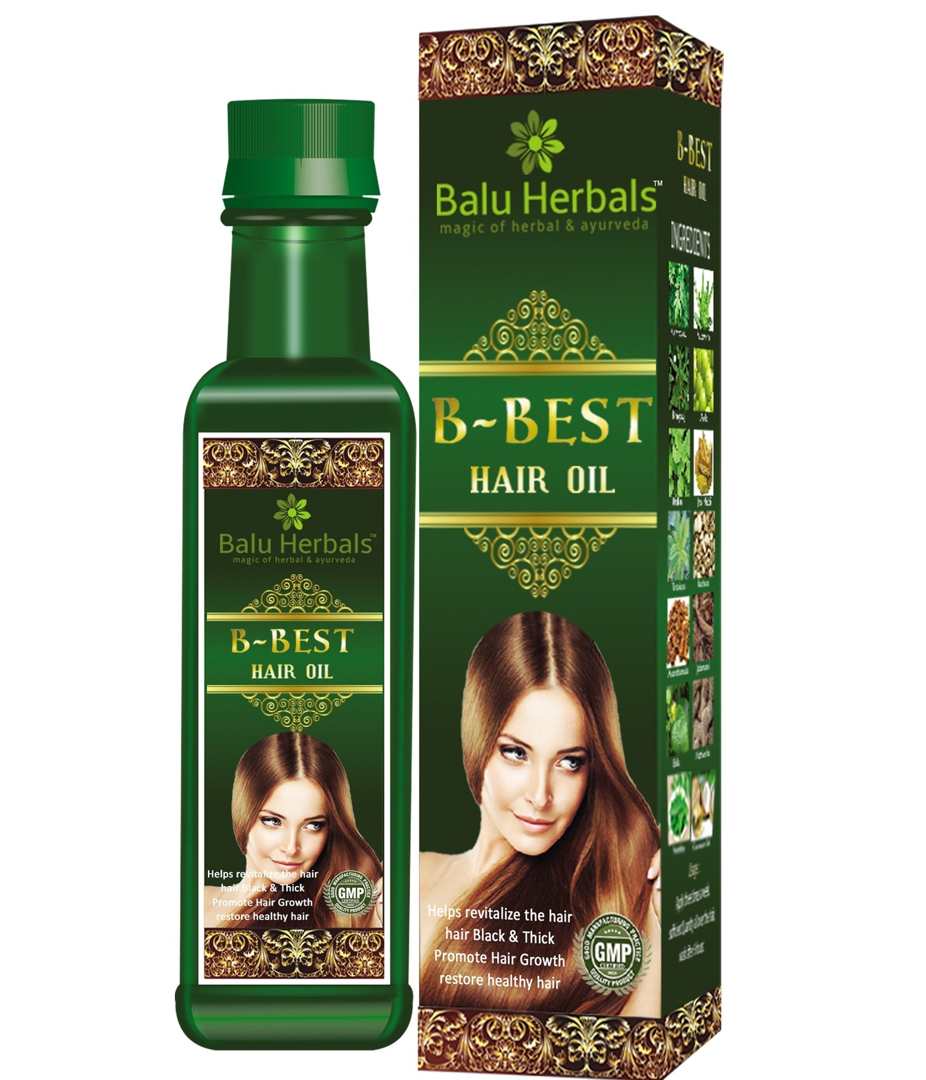 Balu Herbals Hair Care Combo Kit
