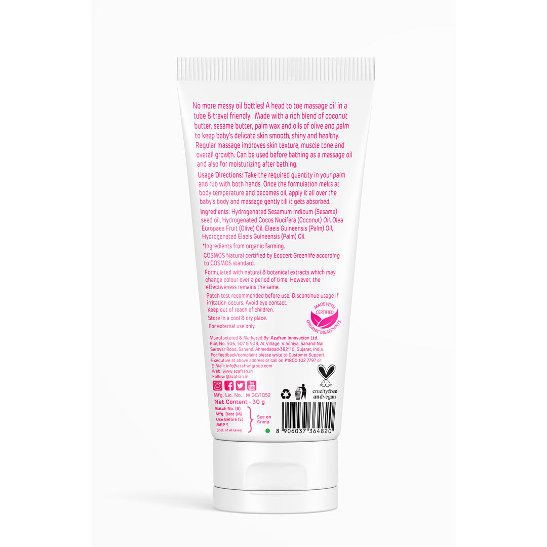 Azafran Baby Massage Oil in a Tube - 30 gms