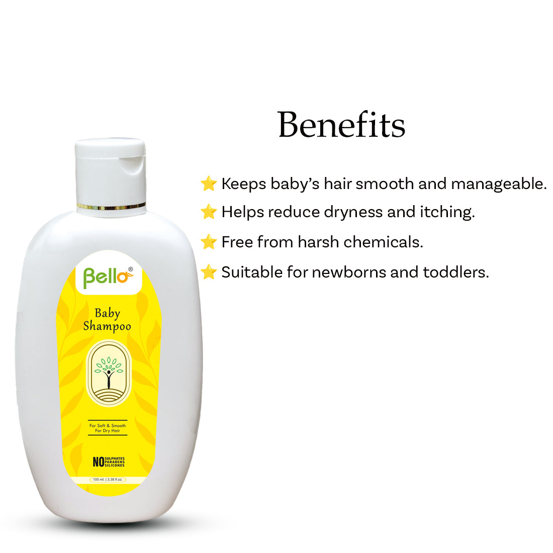 Bello Herbals Baby Shampoo - 100 ml