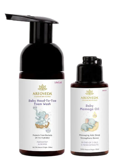 AreoVeda Baby Bath Bundle