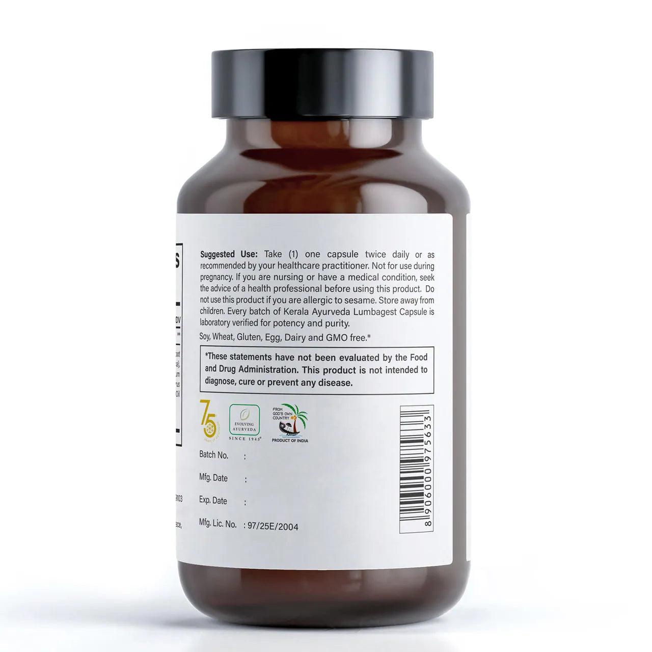 Kerala Ayurveda USA Back Support Capsules