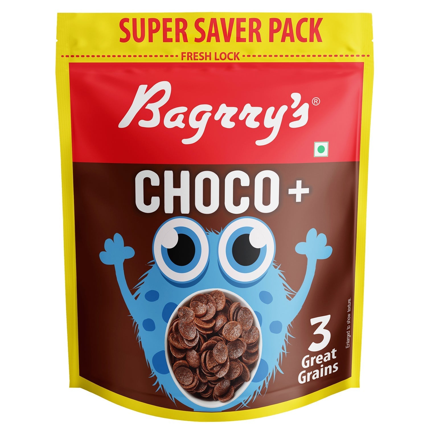 Bagrry's  Choco+ with 3 Great Grains - 375 gms