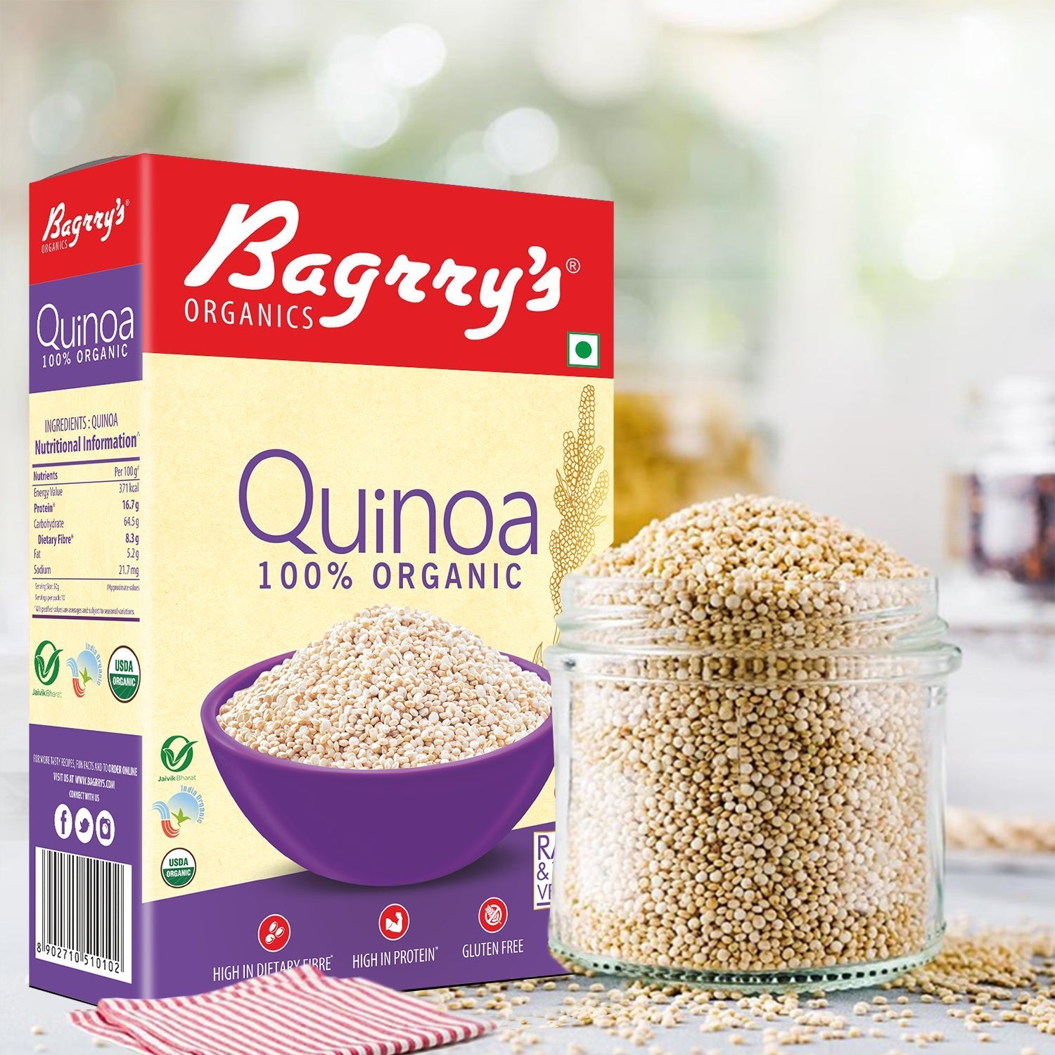 Bagrry's Organic Quinoa - 500 gms