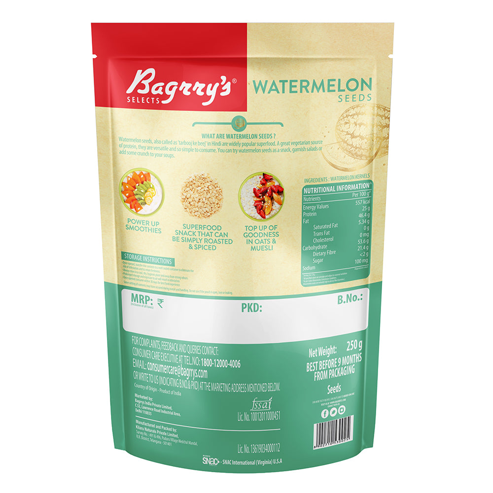 Bagrry's Watermelon Seeds - 250 gms (Pack of 2)