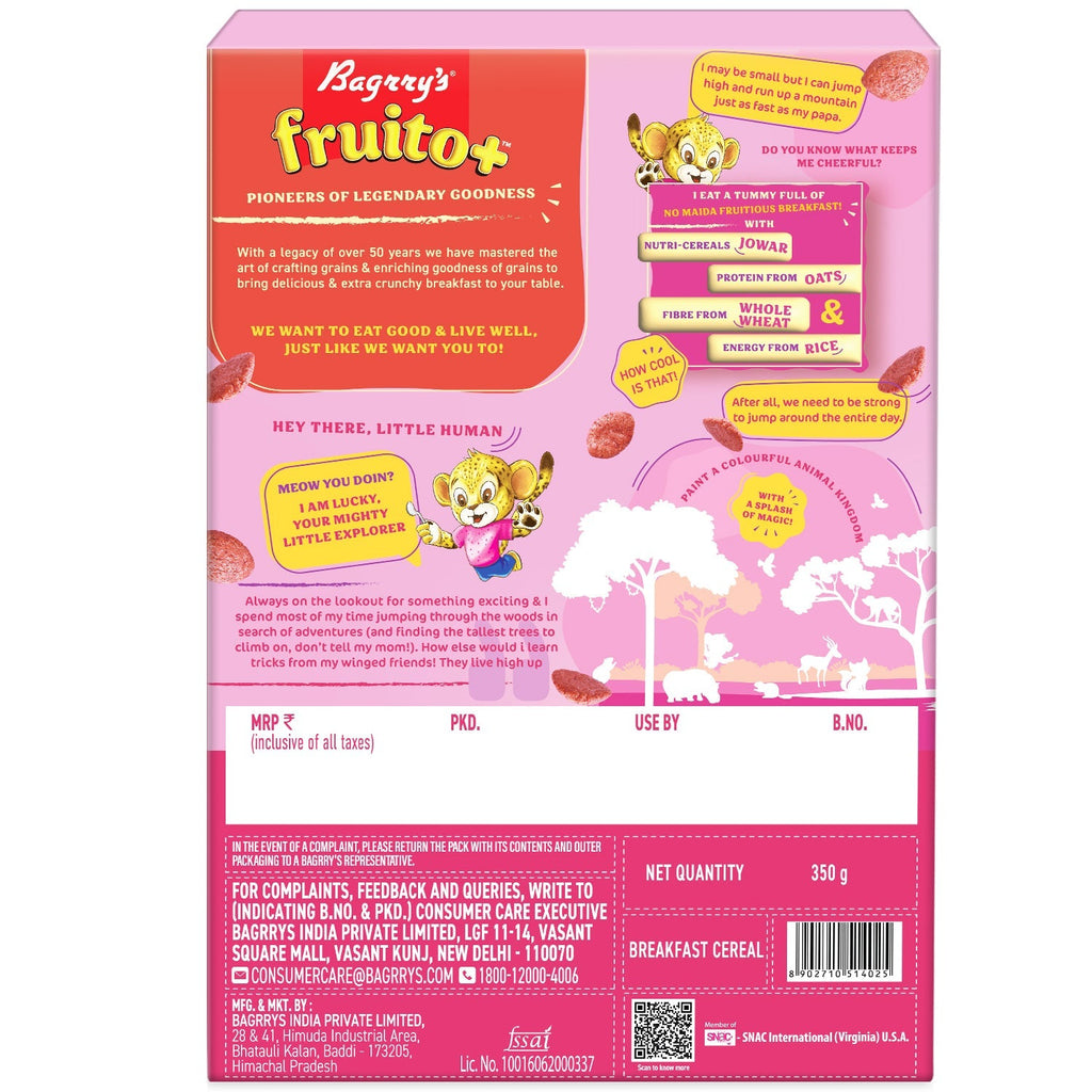Bagrry's  Fruito Plus - 350 gms