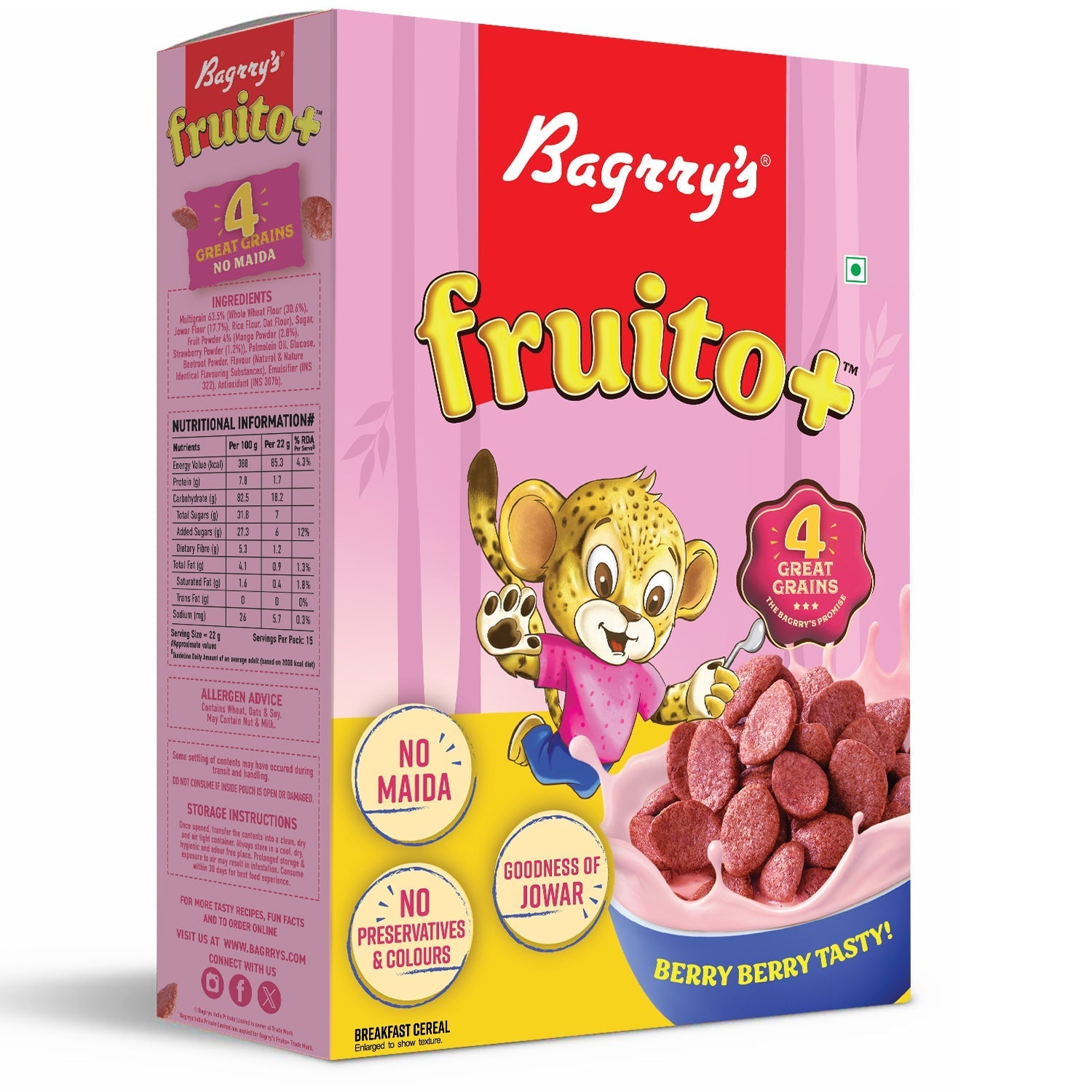 Bagrry's  Fruito Plus - 350 gms